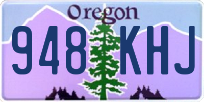 OR license plate 948KHJ