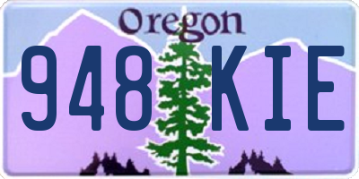 OR license plate 948KIE