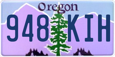 OR license plate 948KIH