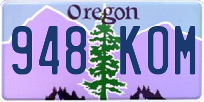 OR license plate 948KOM