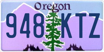 OR license plate 948KTZ