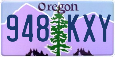 OR license plate 948KXY