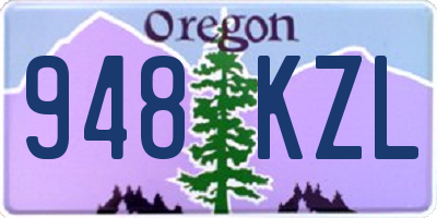 OR license plate 948KZL