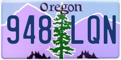OR license plate 948LQN