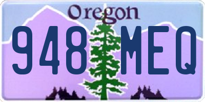 OR license plate 948MEQ