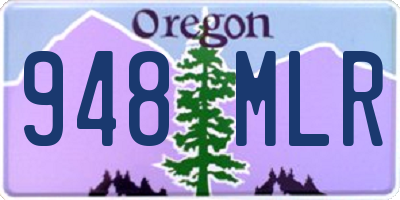 OR license plate 948MLR