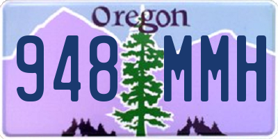 OR license plate 948MMH