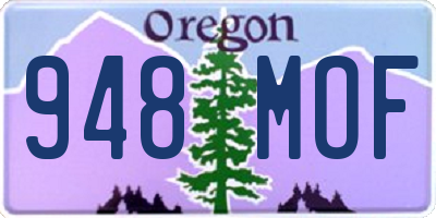 OR license plate 948MOF