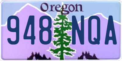 OR license plate 948NQA