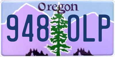 OR license plate 948OLP