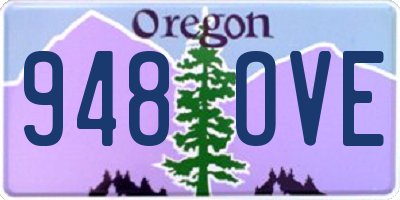 OR license plate 948OVE