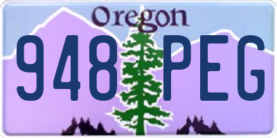 OR license plate 948PEG
