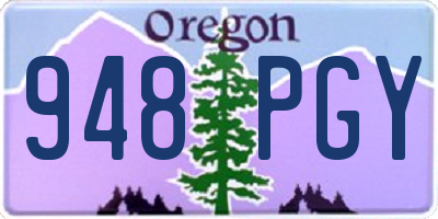 OR license plate 948PGY