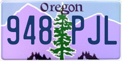 OR license plate 948PJL