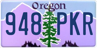 OR license plate 948PKR