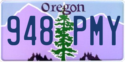 OR license plate 948PMY