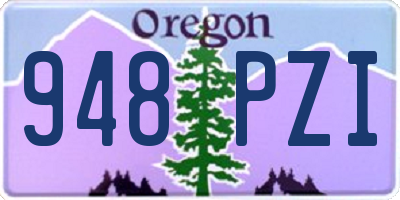 OR license plate 948PZI