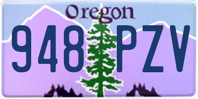 OR license plate 948PZV