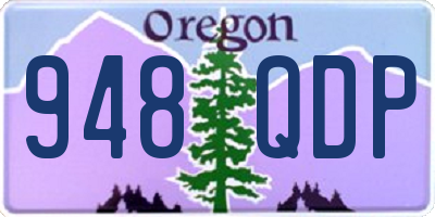 OR license plate 948QDP