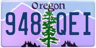 OR license plate 948QEI