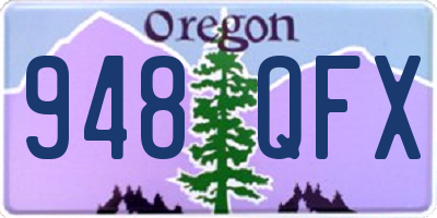 OR license plate 948QFX