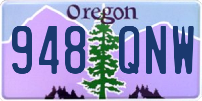 OR license plate 948QNW