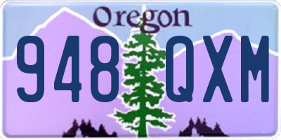 OR license plate 948QXM