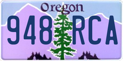 OR license plate 948RCA