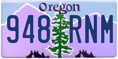 OR license plate 948RNM