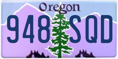 OR license plate 948SQD