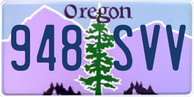 OR license plate 948SVV