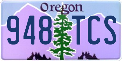 OR license plate 948TCS