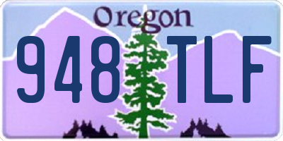 OR license plate 948TLF
