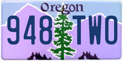 OR license plate 948TWO