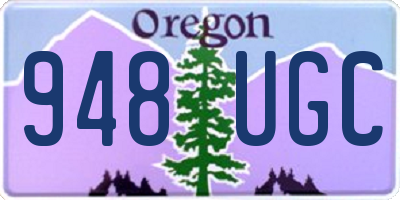 OR license plate 948UGC