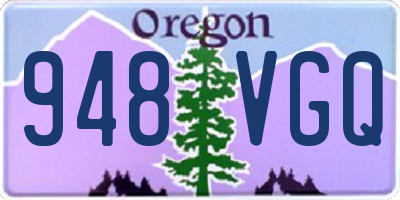 OR license plate 948VGQ