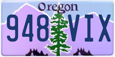 OR license plate 948VIX