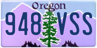 OR license plate 948VSS