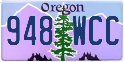 OR license plate 948WCC