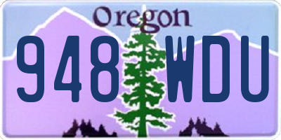 OR license plate 948WDU