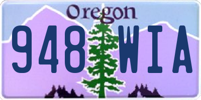 OR license plate 948WIA