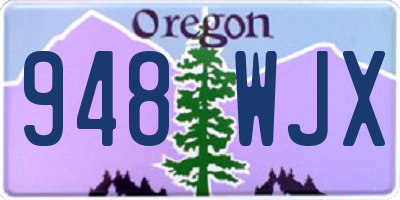 OR license plate 948WJX