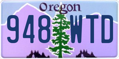 OR license plate 948WTD