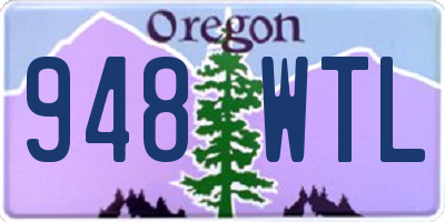 OR license plate 948WTL