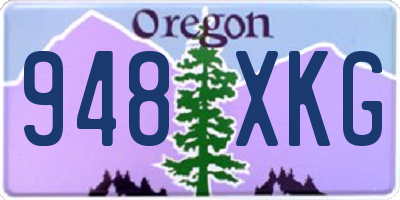 OR license plate 948XKG