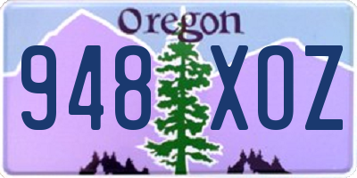 OR license plate 948XOZ