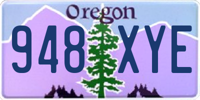 OR license plate 948XYE