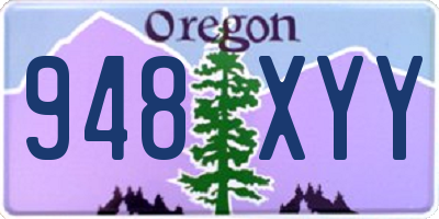 OR license plate 948XYY