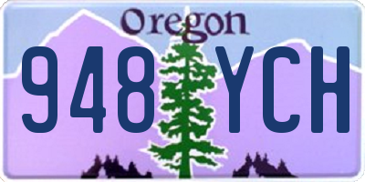 OR license plate 948YCH