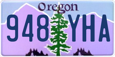 OR license plate 948YHA